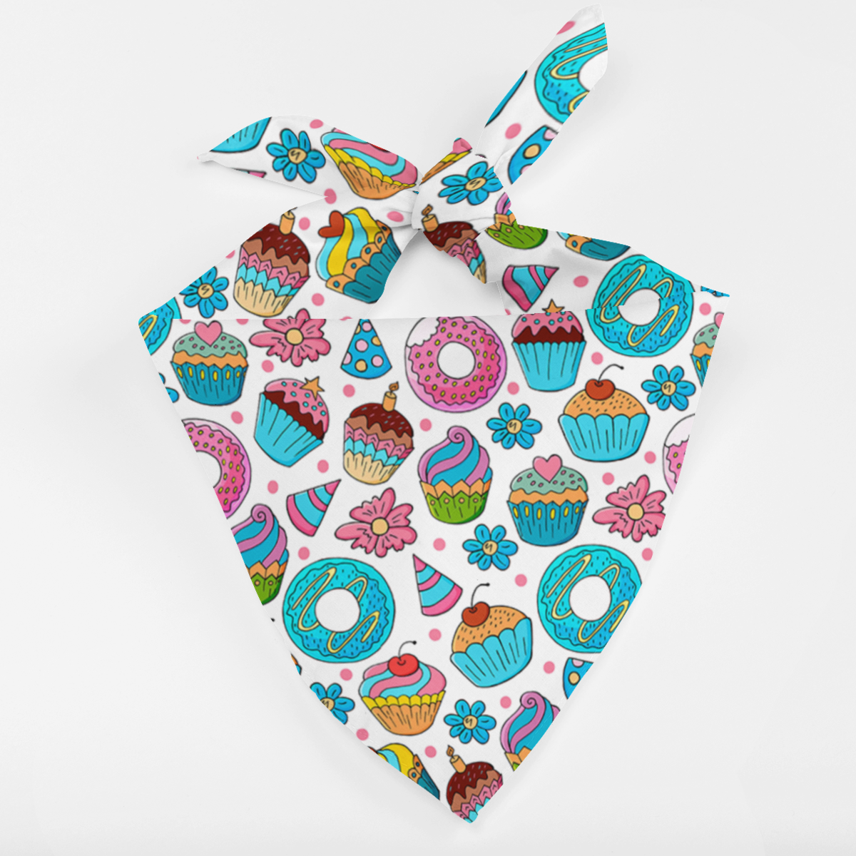 Dog Bandana - Cupcake and Donut Party