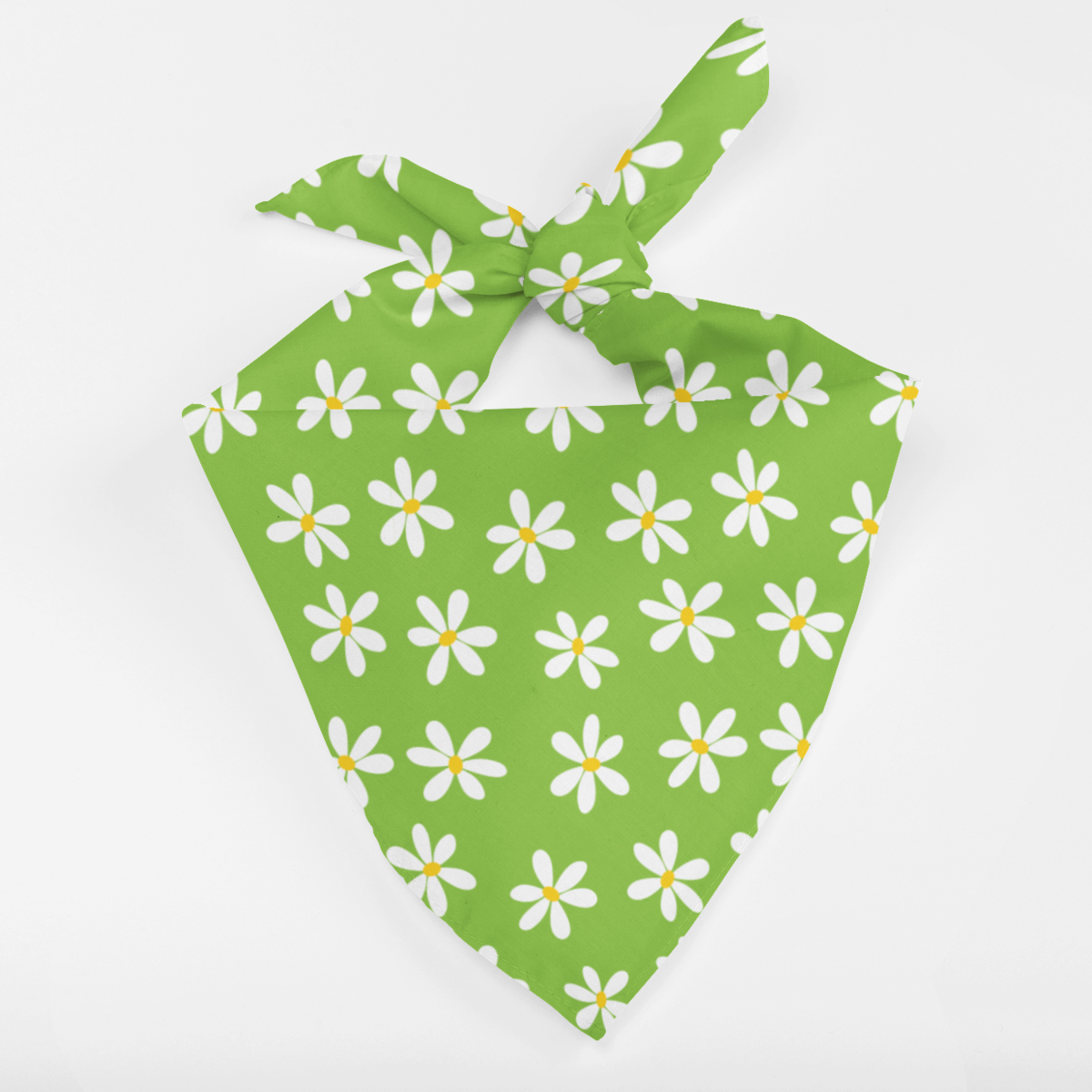 Dog Bandana - Green Daisy