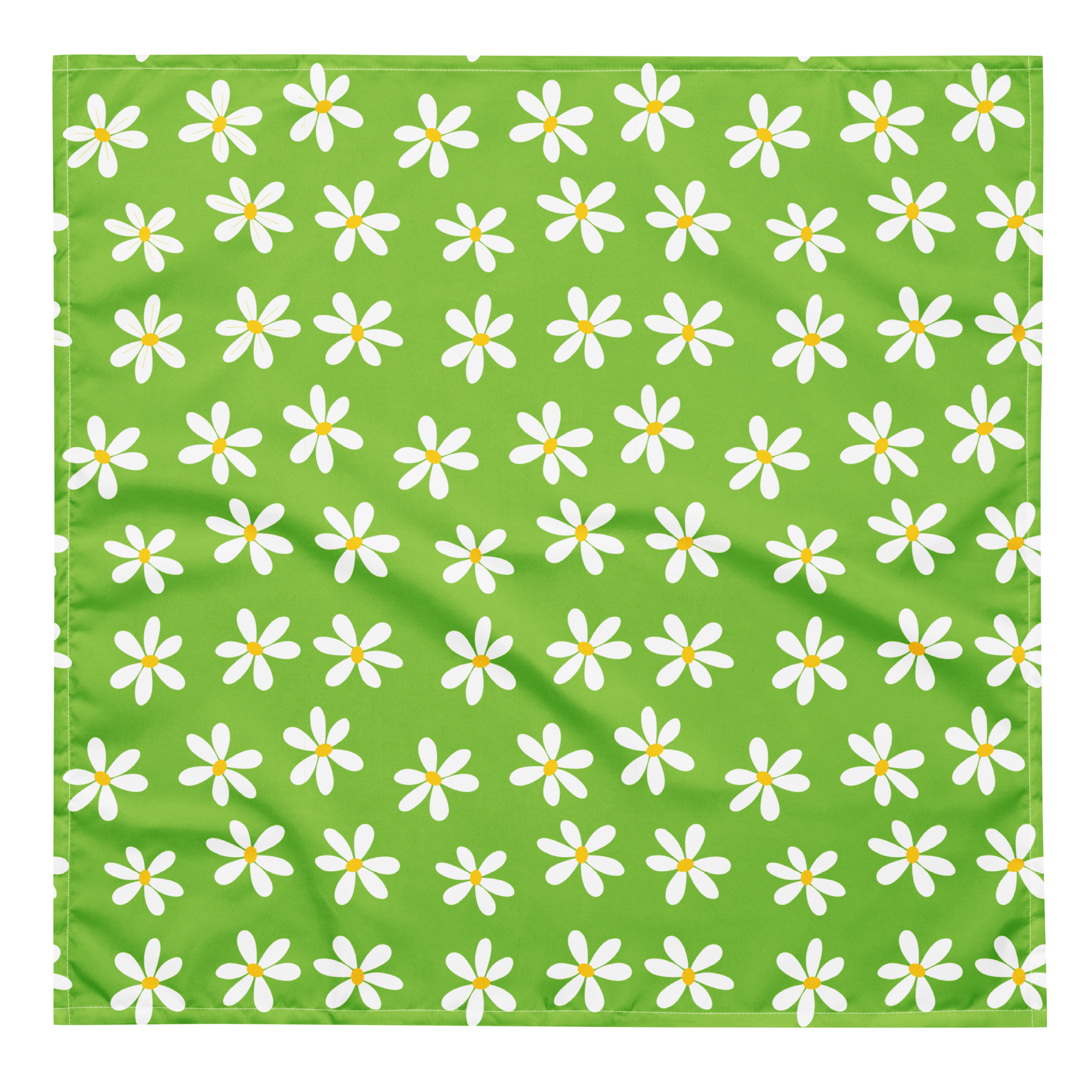 Dog Bandana - Green Daisy