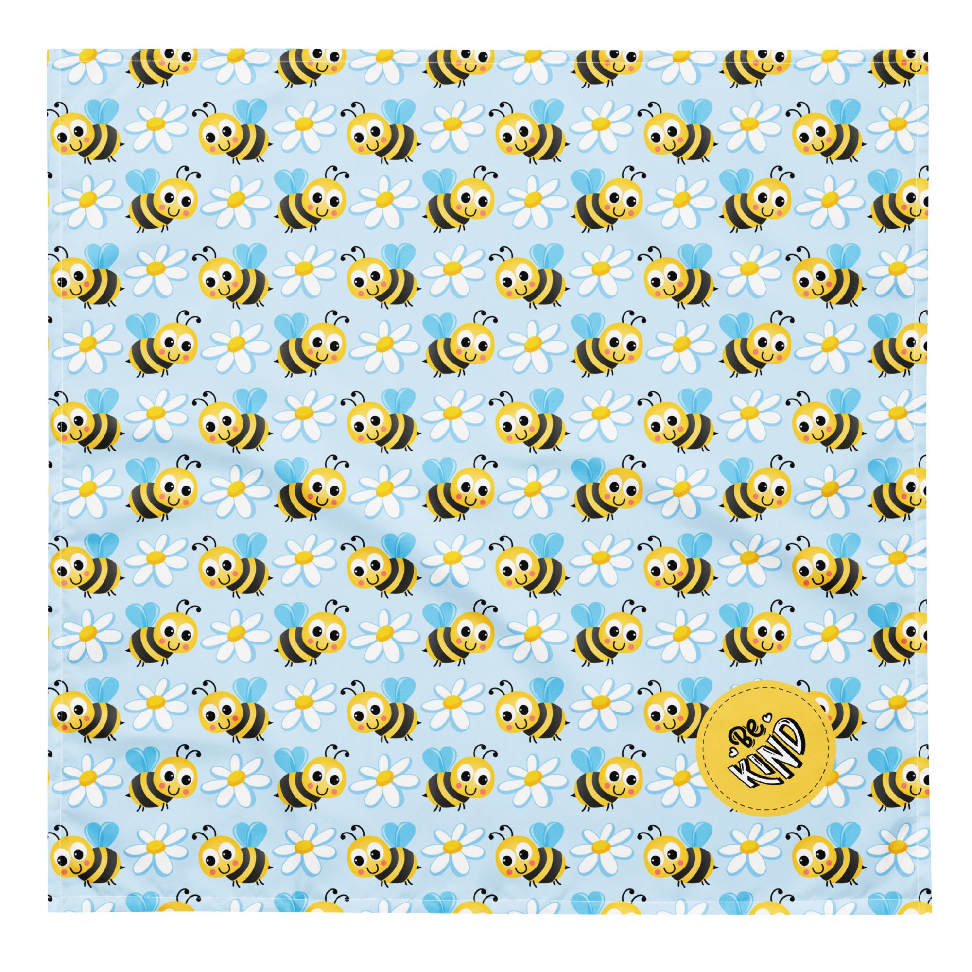 Dog Bandana - Be Kind Bees and Daisies