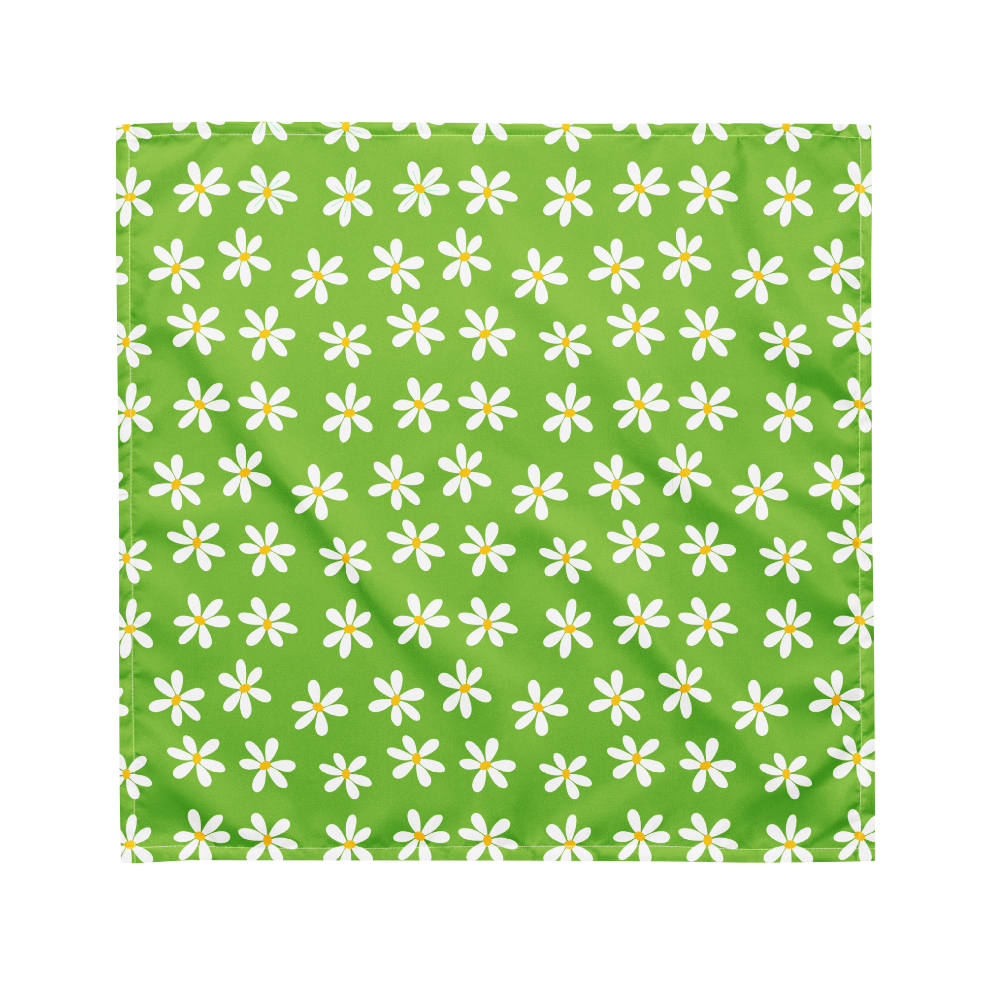 Dog Bandana - Green Daisy