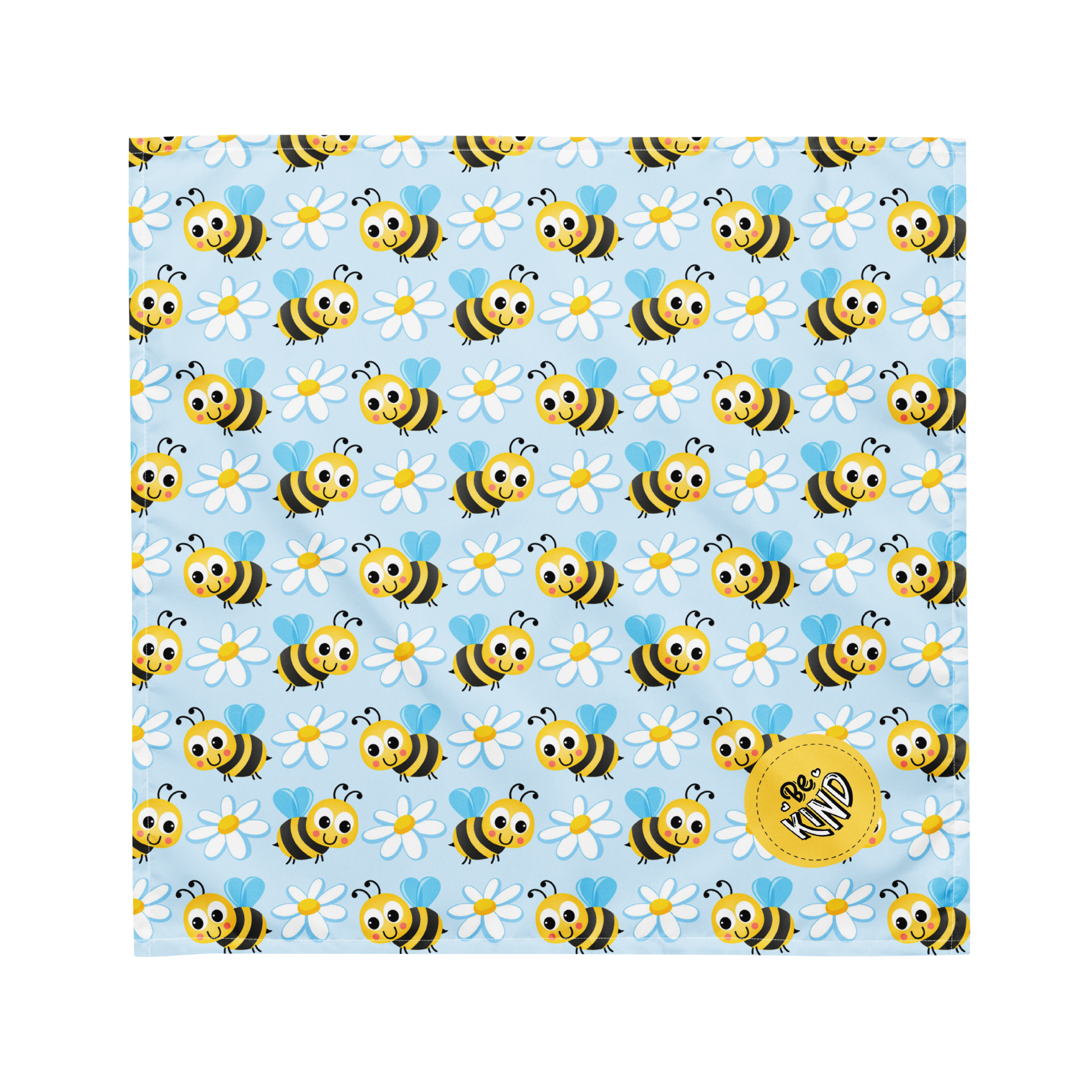 Dog Bandana - Be Kind Bees and Daisies