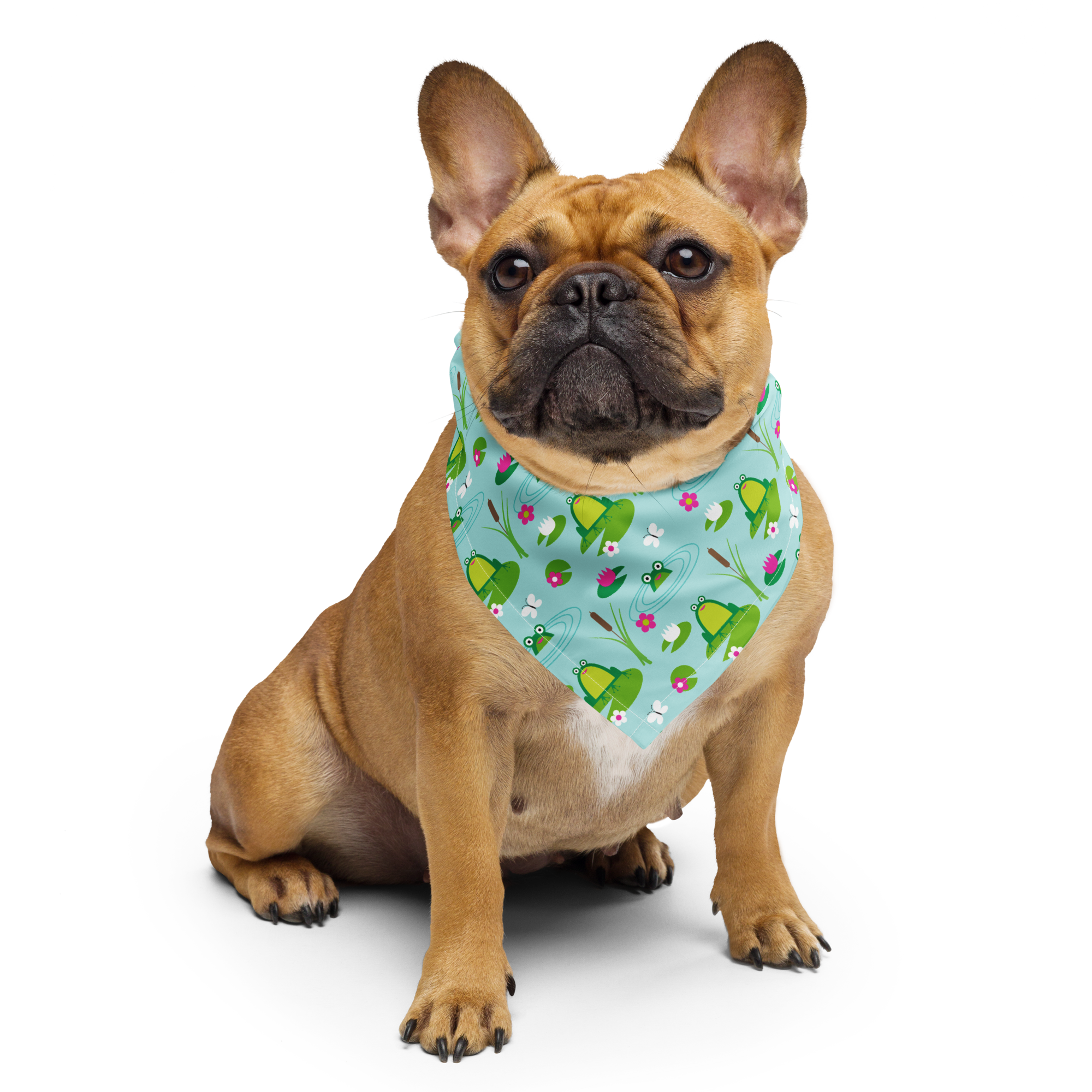 Dog Bandana - Frolicking Frogs