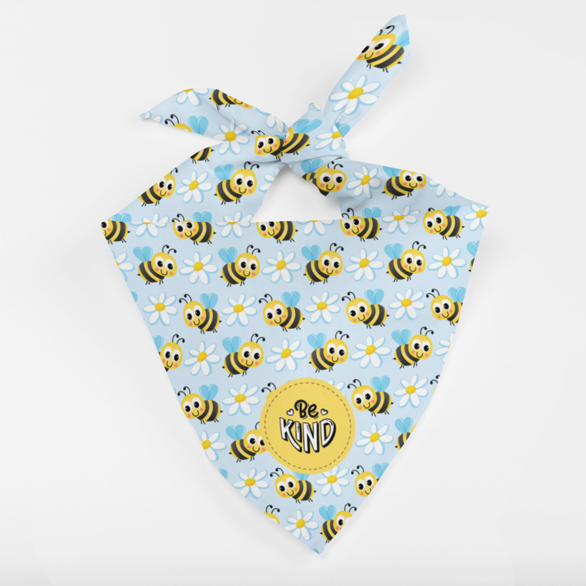 Dog Bandana - Be Kind Bees and Daisies