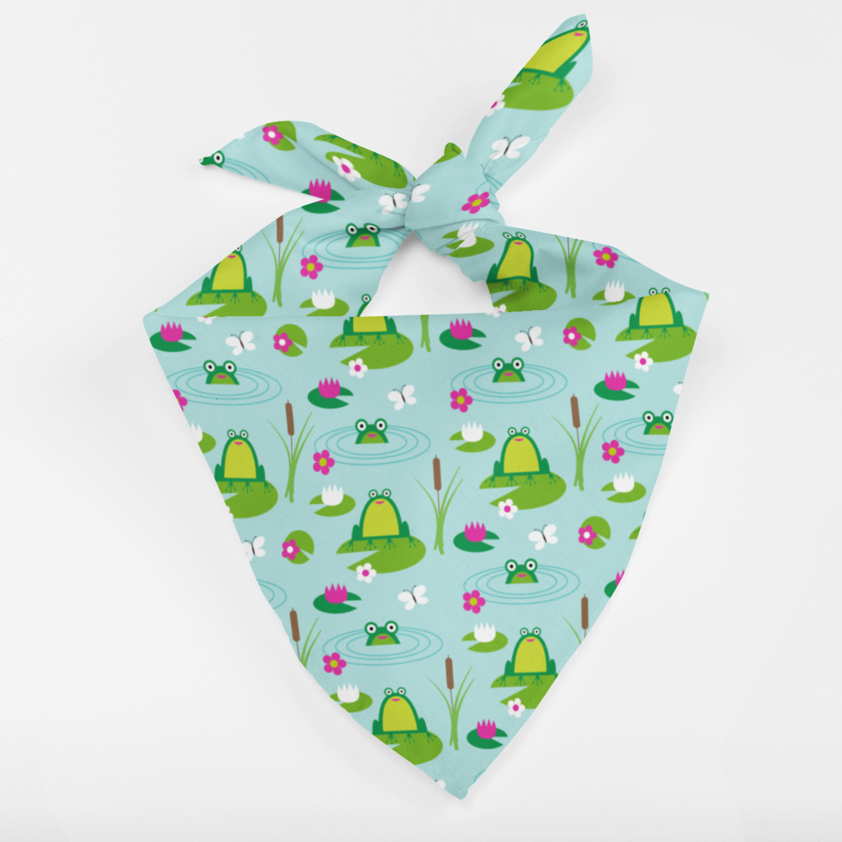 Dog Bandana - Frolicking Frogs