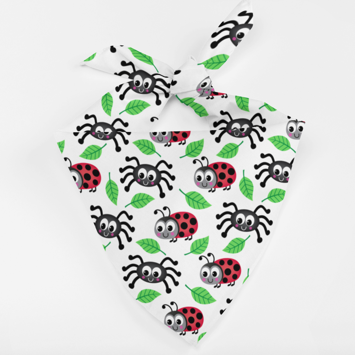 Dog Bandana - Spiders and Ladybugs