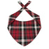 plaid dog bandana