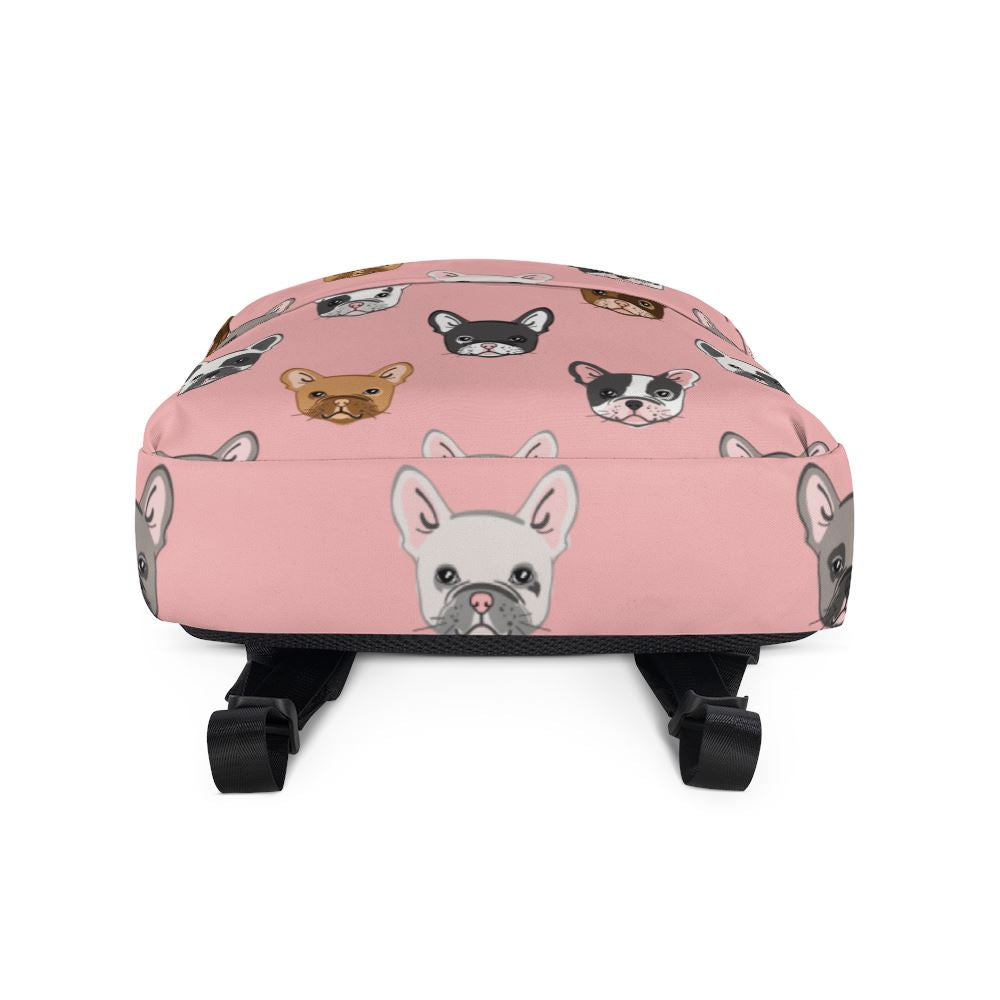 Frenchie Backpack - Baby Pink 