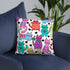 Colorful Cats Accent Pillow 