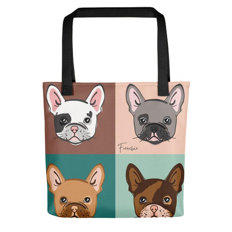 Frenchie Bulldog Tote Bag Black 