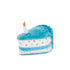 Blue Birthday Cake Dog Toy