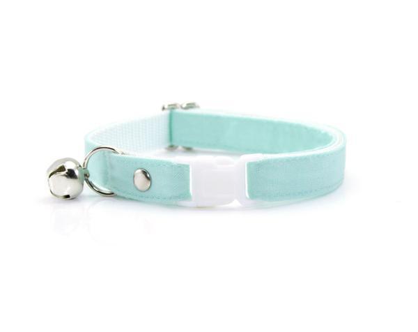 Cat Collar and Bow Tie Set - Mint Cat Collars 