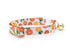 Pet Collar - Marigold - Orange and Yellow Floral Cat Collars 