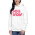 Dog Mom Silhouette Hoodie White S 