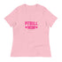 Pitbull Mom Relaxed T-Shirt Pink S 